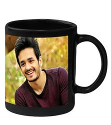 Black Patch Printed Mug
